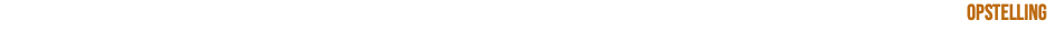 opstelling
